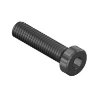 MODULAR SOLUTIONS BLACK OXIDE PLATED FASTENER&lt;BR&gt;M6 X 25MM LOW HEAD SOCKET CAP SCREW